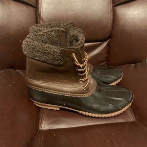 WOMEN FUR DUCK BOOTS